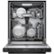 Alt View Zoom 23. Bosch - 800 Series 24" Top Control Built-In Dishwasher with Stainless Steel Tub, 3rd Rack, 42 dBa - Black.