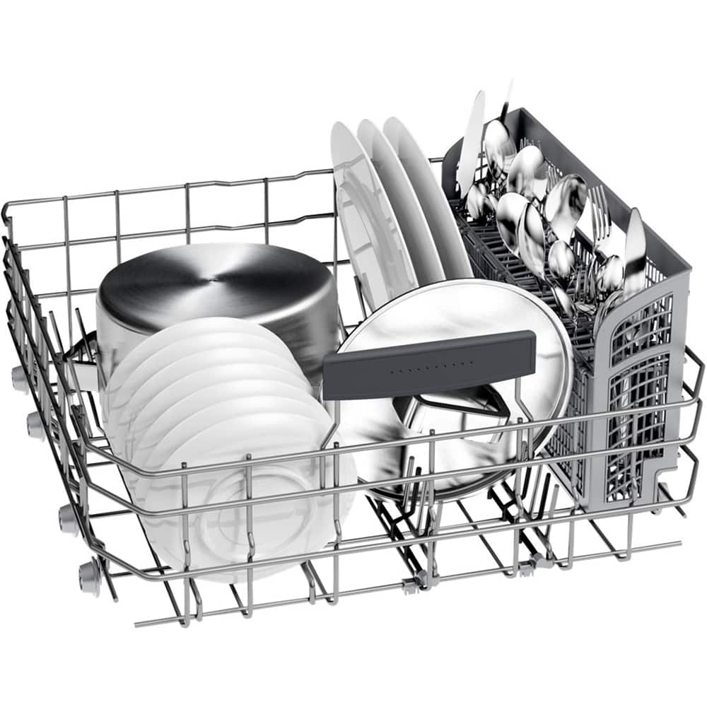 Alt View 15. Bosch - 800 Series 24" Front Control Built-In Dishwasher with CrystalDry, Stainless Steel Tub, 3rd Rack, 42 dBa - White.