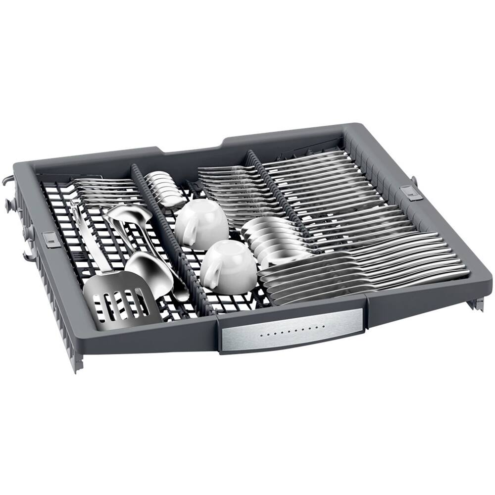 Alt View 16. Bosch - 800 Series 24" Front Control Built-In Dishwasher with CrystalDry, Stainless Steel Tub, 3rd Rack, 42 dBa - White.