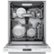Alt View 19. Bosch - 800 Series 24" Top Control Built-In Dishwasher with Stainless Steel Tub, 3rd Rack, 42 dBa - White.