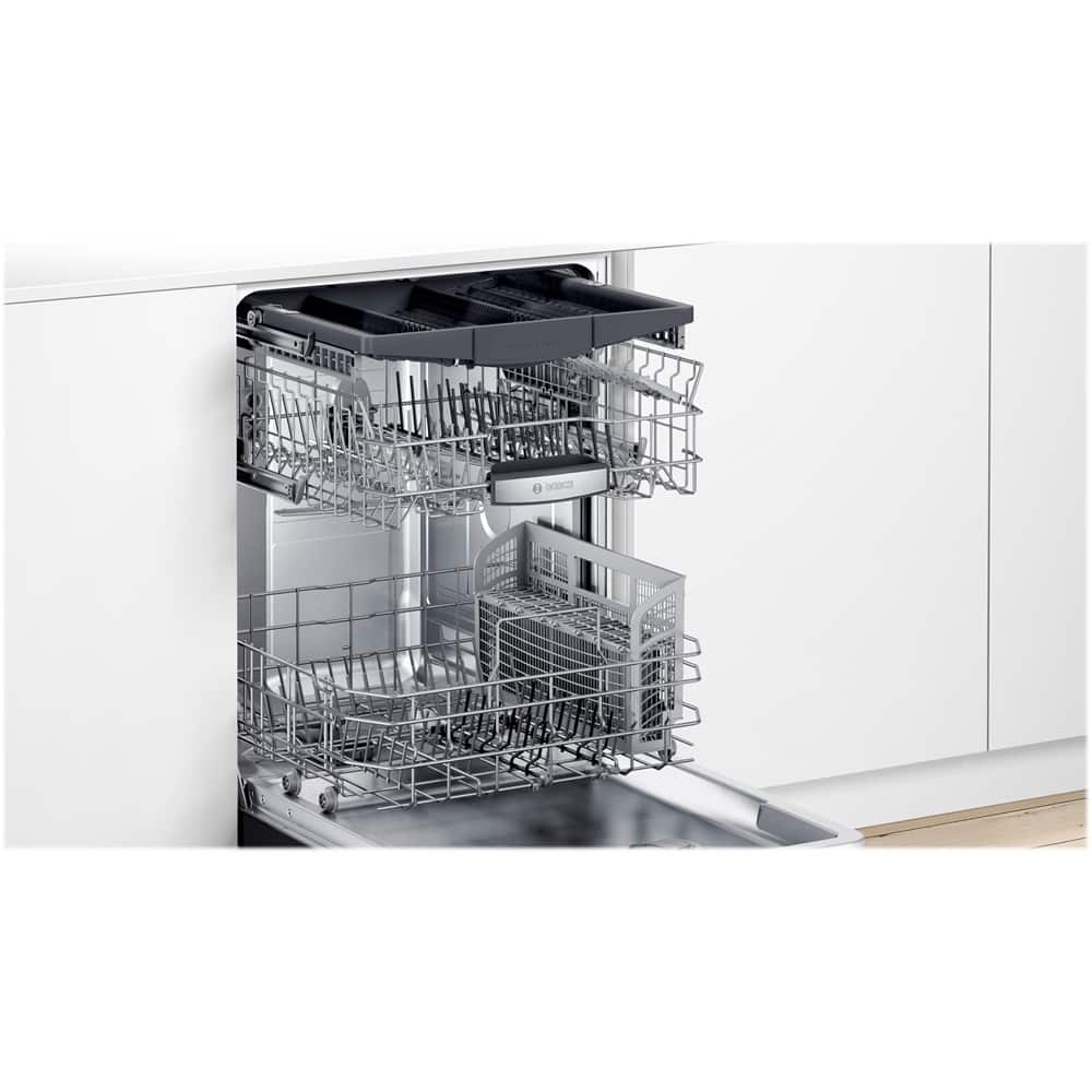 Alt View 15. Bosch - 500 Series 24" Top Control Stainless Steel Tub Built-In Dishwasher with 3rd Rack and RackMatic, 44 dBa - Black.