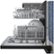 Alt View Zoom 21. Bosch - 500 Series 24" Top Control Built-In Dishwasher with Stainless Steel Tub, 3rd Rack, 44 dBa - Black.