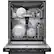 Alt View 23. Bosch - 500 Series 24" Top Control Stainless Steel Tub Built-In Dishwasher with 3rd Rack and RackMatic, 44 dBa - Black.