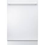 Bosch - 800 Series 24" Top Control Built-In Dishwasher with CrystalDry, Stainless Steel Tub, 3rd Rack, 42 dBa - White - Front_Standard
