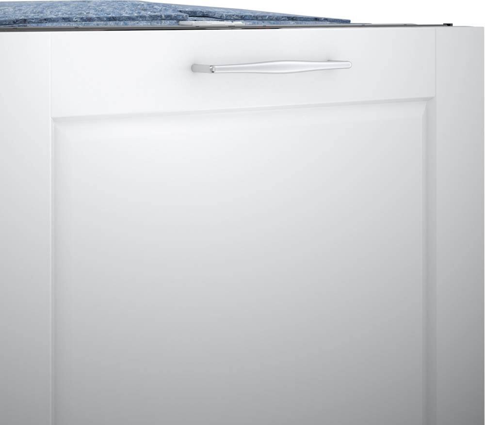 Left. Bosch - 800 Series 24" Top Control Built-In Stainless Steel Tub Dishwasher with 3rd Rack and CrystalDry, 42 dBa - Custom Panel Ready.