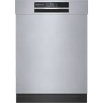 Bosch - 800 Series 24" Top Control Built-In Dishwasher with CrystalDry, Stainless Steel Tub, 3rd Rack, 42 dBa - Stainless steel - Front_Standard