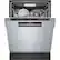 Alt View 2. Bosch - 800 Series 24" Top Control Smart Built-In Stainless Steel Tub Dishwasher with 3rd Rack and CrystalDry, 42 dBa - Stainless steel.