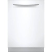 Bosch - 500 Series 24" Top Control Built-In Dishwasher with Stainless Steel Tub, 3rd Rack, 44 dBa - White - Front_Zoom