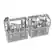 Alt View 25. Bosch - 500 Series 24" Top Control Built-In Stainless Steel Tub Dishwasher with 3rd Rack and PrecisionWash, 44 dBa - White.