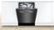Alt View Zoom 20. Bosch - 800 Series 24" Top Control Built-In Dishwasher with CrystalDry, Stainless Steel Tub, 3rd Rack, 42 dBa - Black stainless steel.