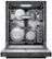 Alt View Zoom 15. Bosch - 800 Series 24" Top Control Built-In Dishwasher with CrystalDry, Stainless Steel Tub, 3rd Rack, 42 dBa - Black stainless steel.
