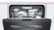 Alt View Zoom 17. Bosch - 800 Series 24" Top Control Built-In Dishwasher with CrystalDry, Stainless Steel Tub, 3rd Rack, 42 dBa - Black stainless steel.