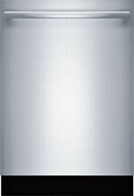 Bosch - 500 Series 24" Top Control Built-In Dishwasher with AutoAir, Stainless Steel Tub, 3rd Rack, 44 dBa - Stainless steel - Front_Standard
