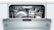 Alt View Zoom 2. Bosch - 800 Series 24" Top Control Built-In Dishwasher with CrystalDry, Stainless Steel Tub, 3rd Rack, 40 dBa - Stainless steel.