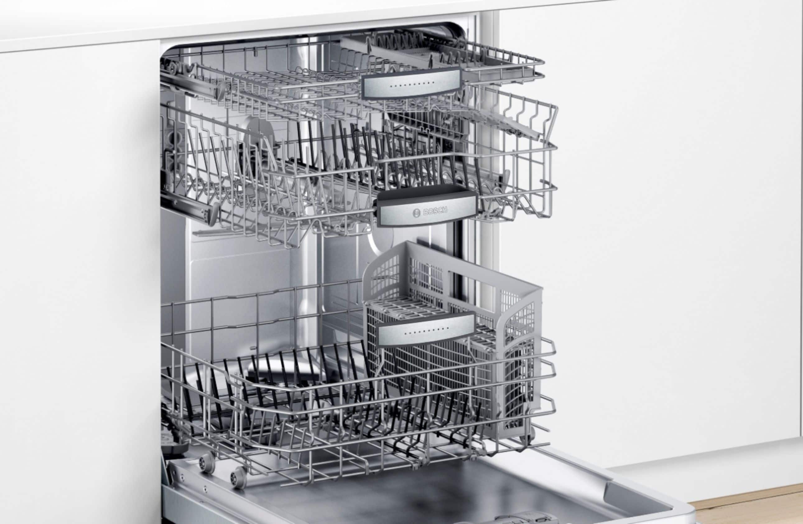 Alt View 17. Bosch - 800 Series 24" Top Control Built-In Stainless Steel Tub Dishwasher with 3rd Rack and CrystalDry, 40 dBa - Stainless steel.