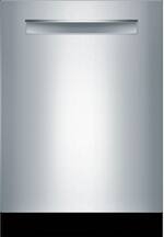 Bosch - 500 Series 24" Top Control Built-In Dishwasher with AutoAir, Stainless Steel Tub, 3rd Rack, 44 dBa - Stainless steel - Front_Standard
