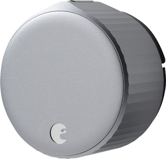 Front Zoom. August - Wi-Fi Smart Lock (4th Gen) - Silver.