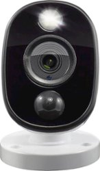 Swann - Indoor/Outdoor 1080p Wired Surveillance Camera - Black/White - Front_Zoom