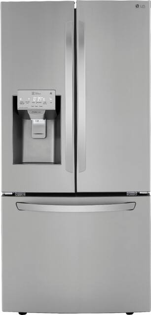 Lg 24 5 Cu Ft French Door Refrigerator With Wi Fi Stainless Steel Lrfxs2503s Best Buy