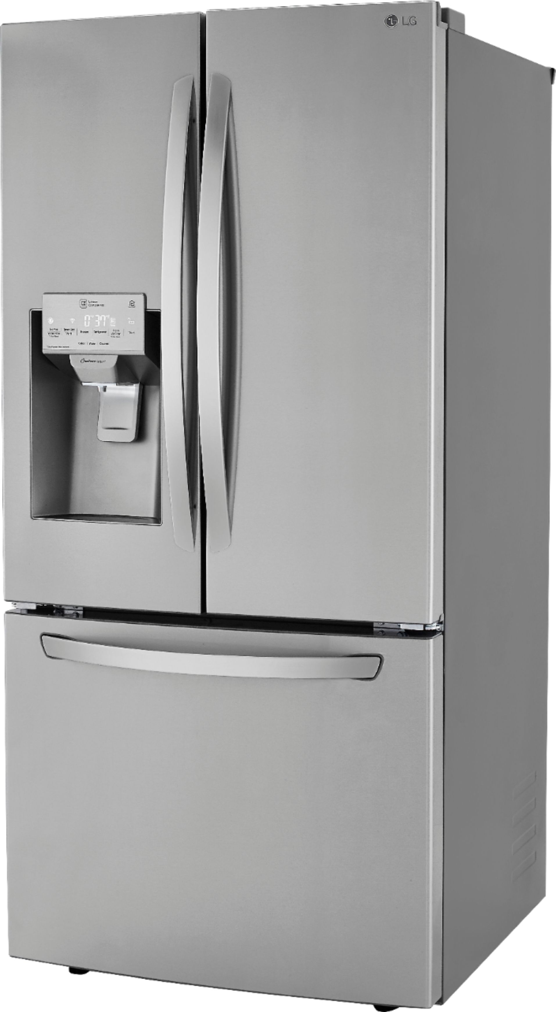LG LRFXS2503S 24.5 cu. ft. Smart Wi-Fi Enabled French Door Refrigerator  (33 Width) - PrintProof™ Stainless Steel