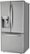 Alt View 4. LG - 24.5 Cu. Ft. French Door Smart Refrigerator with External Tall Ice and Water - Stainless steel.