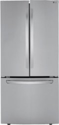 LG - 25.1 Cu. Ft. French Door Refrigerator - Stainless Steel - Front_Zoom
