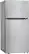 Angle. LG - 20.2 Cu. Ft. Top-Freezer Refrigerator - Stainless steel.