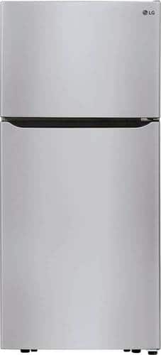 LG - 20.2 Cu. Ft. Top-Freezer Refrigerator - Stainless steel