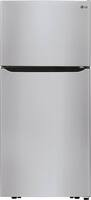 LG - 20.2 Cu. Ft. Top-Freezer Refrigerator - Stainless Steel - Front_Zoom