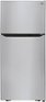LG 20.2 Cu. Ft. Top-Freezer Refrigerator Stainless steel LTCS20020S ...