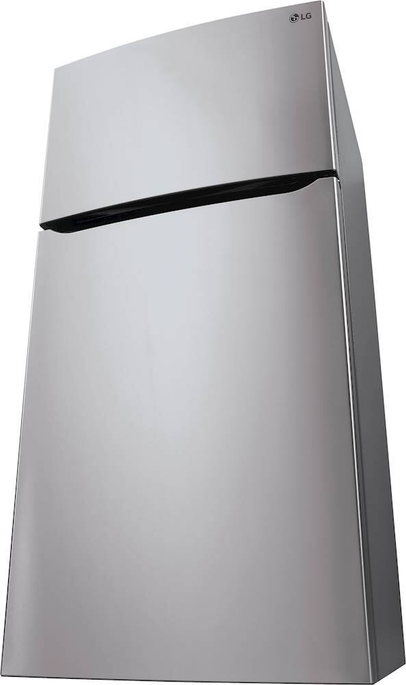 Alt View 18. LG - 20.2 Cu. Ft. Top-Freezer Refrigerator - Stainless steel.