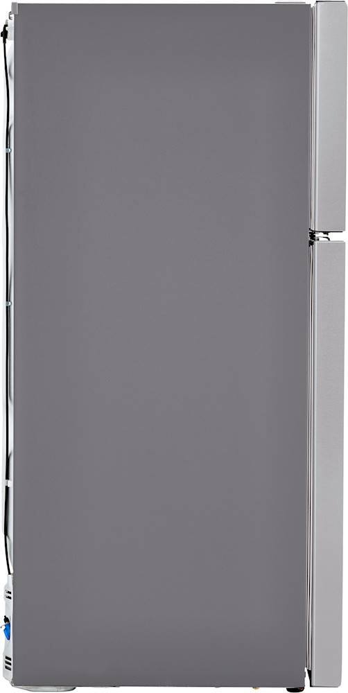 Alt View 19. LG - 20.2 Cu. Ft. Top-Freezer Refrigerator - Stainless steel.