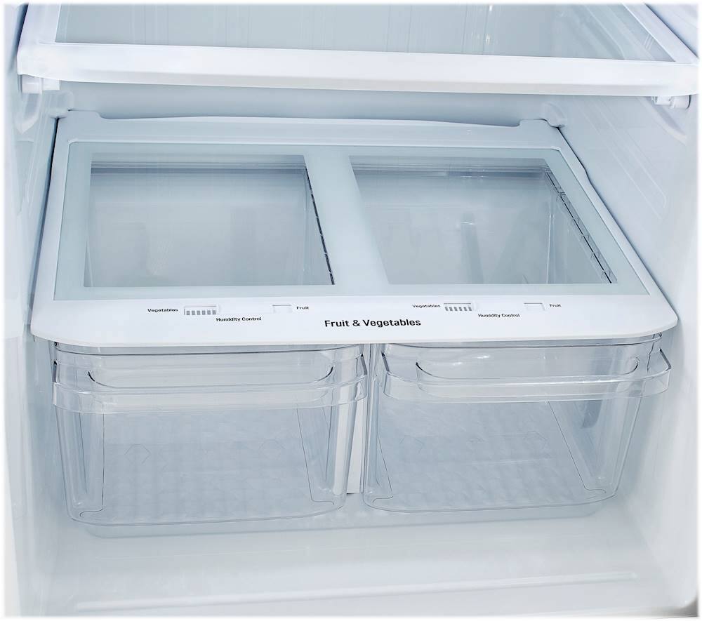 Alt View 26. LG - 20.2 Cu. Ft. Top-Freezer Refrigerator - Stainless steel.