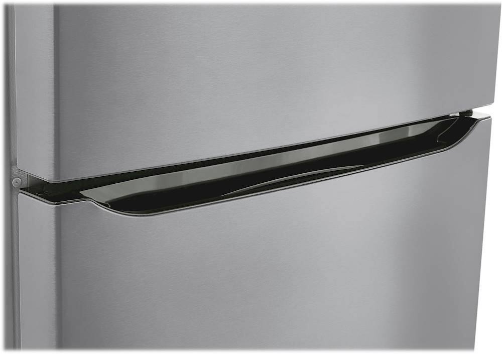 Alt View 13. LG - 20.2 Cu. Ft. Top-Freezer Refrigerator - Stainless steel.