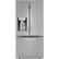 Front. LG - 24.5 Cu. Ft. French Door-in-Door Refrigerator - Stainless steel.