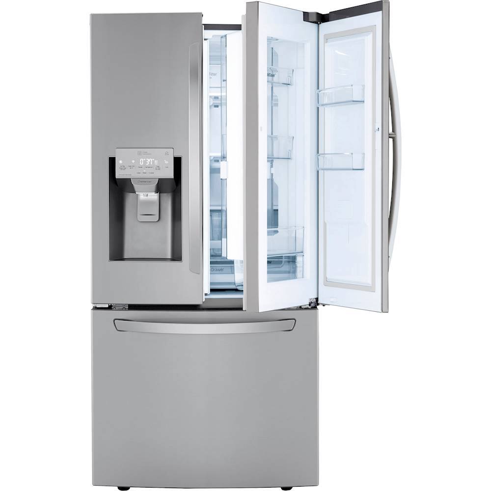 Alt View 14. LG - 24.5 Cu. Ft. French Door-in-Door Refrigerator - Stainless steel.