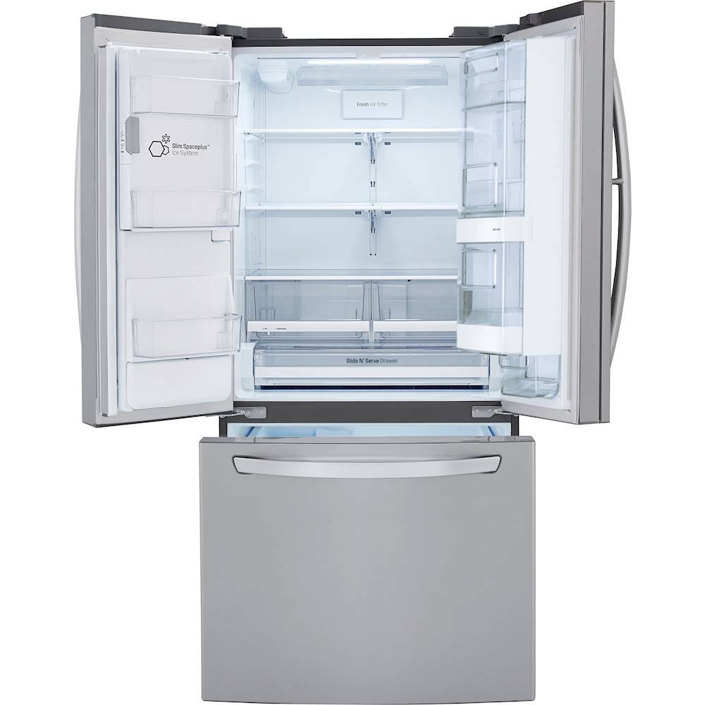 Alt View 23. LG - 24.5 Cu. Ft. French Door-in-Door Refrigerator - Stainless steel.