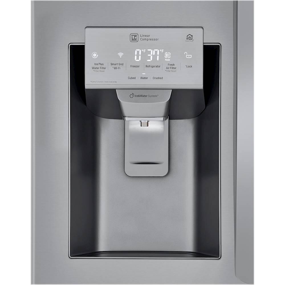 Alt View 4. LG - 24.5 Cu. Ft. French Door-in-Door Refrigerator - Stainless steel.