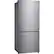 Left. LG - 14.7 Cu. Ft. Bottom-Freezer Smart Refrigerator with Smart Cooling - Platinum Silver.