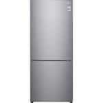 LG - 14.7 Cu. Ft. Bottom-Freezer Refrigerator - Platinum Silver - Front_Standard