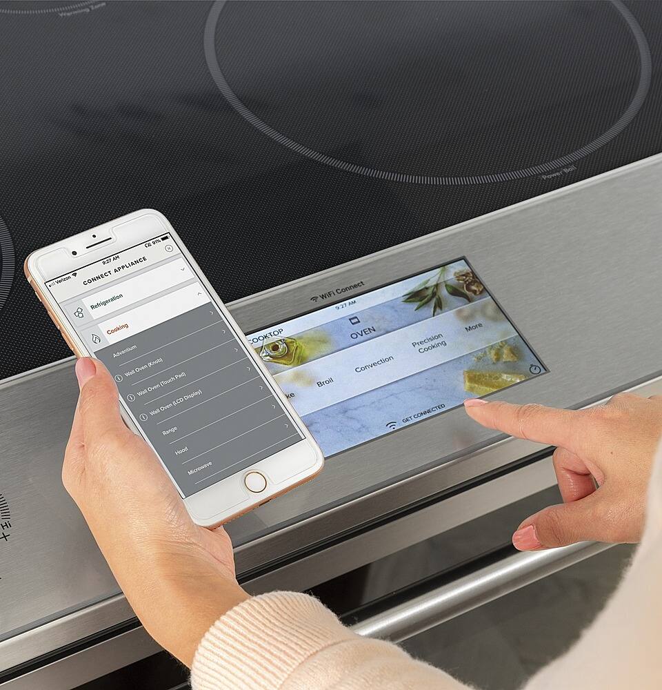 Alt View 25. Café - 5.3 Cu. Ft. Slide-In Electric Induction True Convection Range with Self-Steam Cleaning and In-Oven Camera - Platinum Glass.