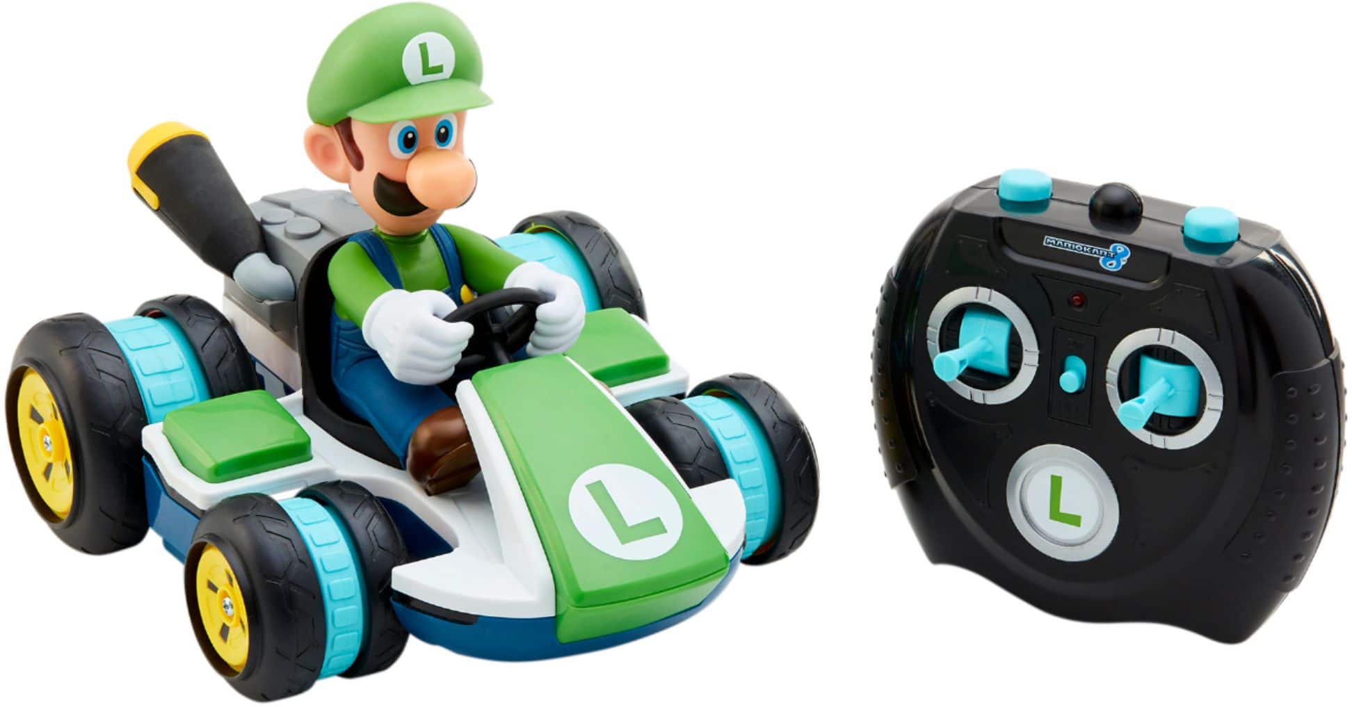 Alt View 14. Nintendo - Mario Kart Mini RC Luigi Racer.