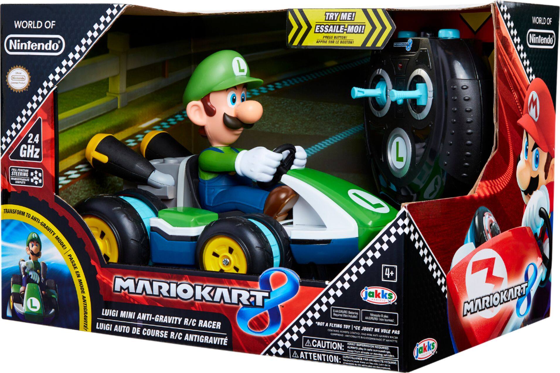 Left. Nintendo - Mario Kart Mini RC Luigi Racer.