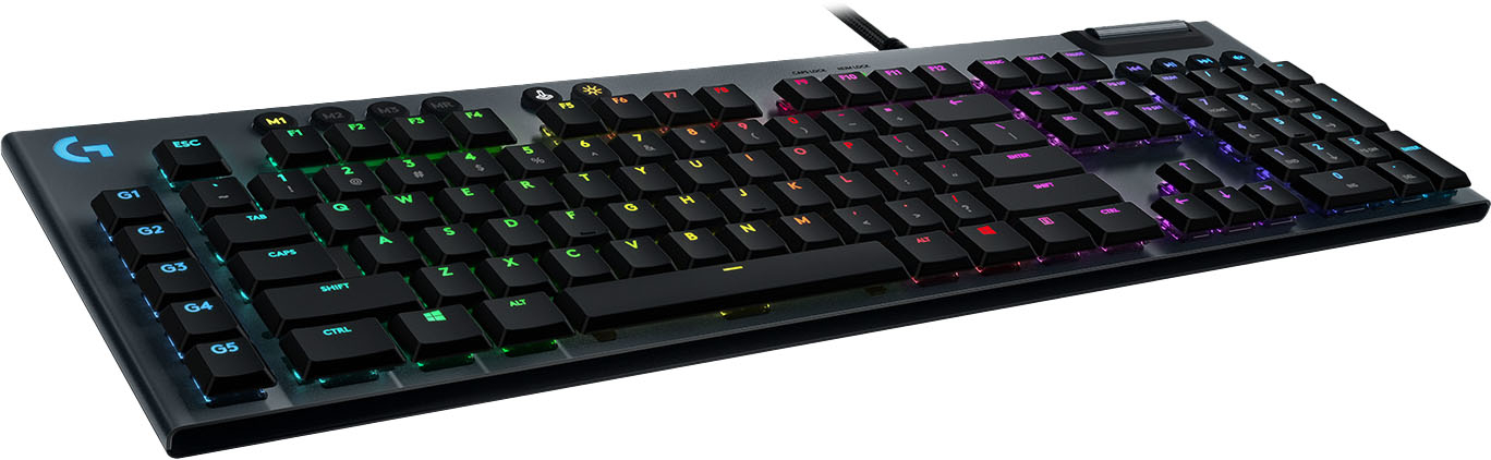 fotoelektrisk Serrated Måge Logitech G815 LIGHTSYNC Full-size Wired Mechanical GL Clicky Switch Gaming  Keyboard with RGB Backlighting Carbon 920-009087 - Best Buy