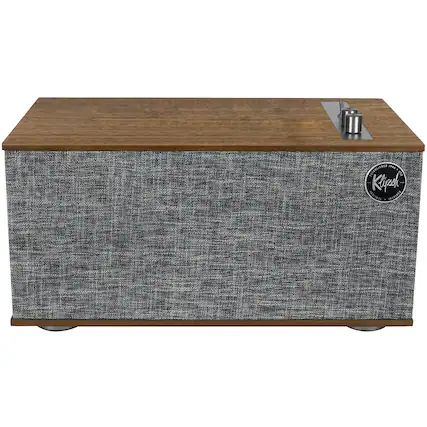 Front. Klipsch - The Three II Hi-Res Portable Bluetooth Speaker - Walnut.