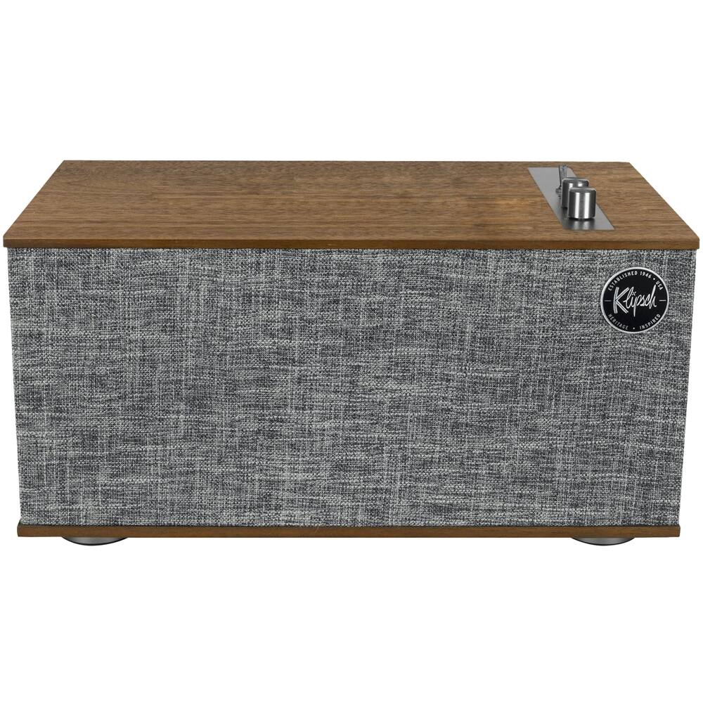 Front. Klipsch - The Three II Hi-Res Portable Bluetooth Speaker - Walnut.