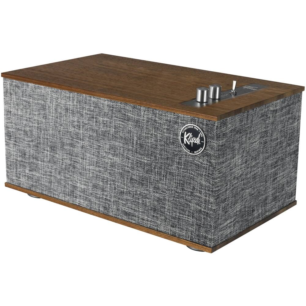 Alt View 11. Klipsch - The Three II Hi-Res Portable Bluetooth Speaker - Walnut.