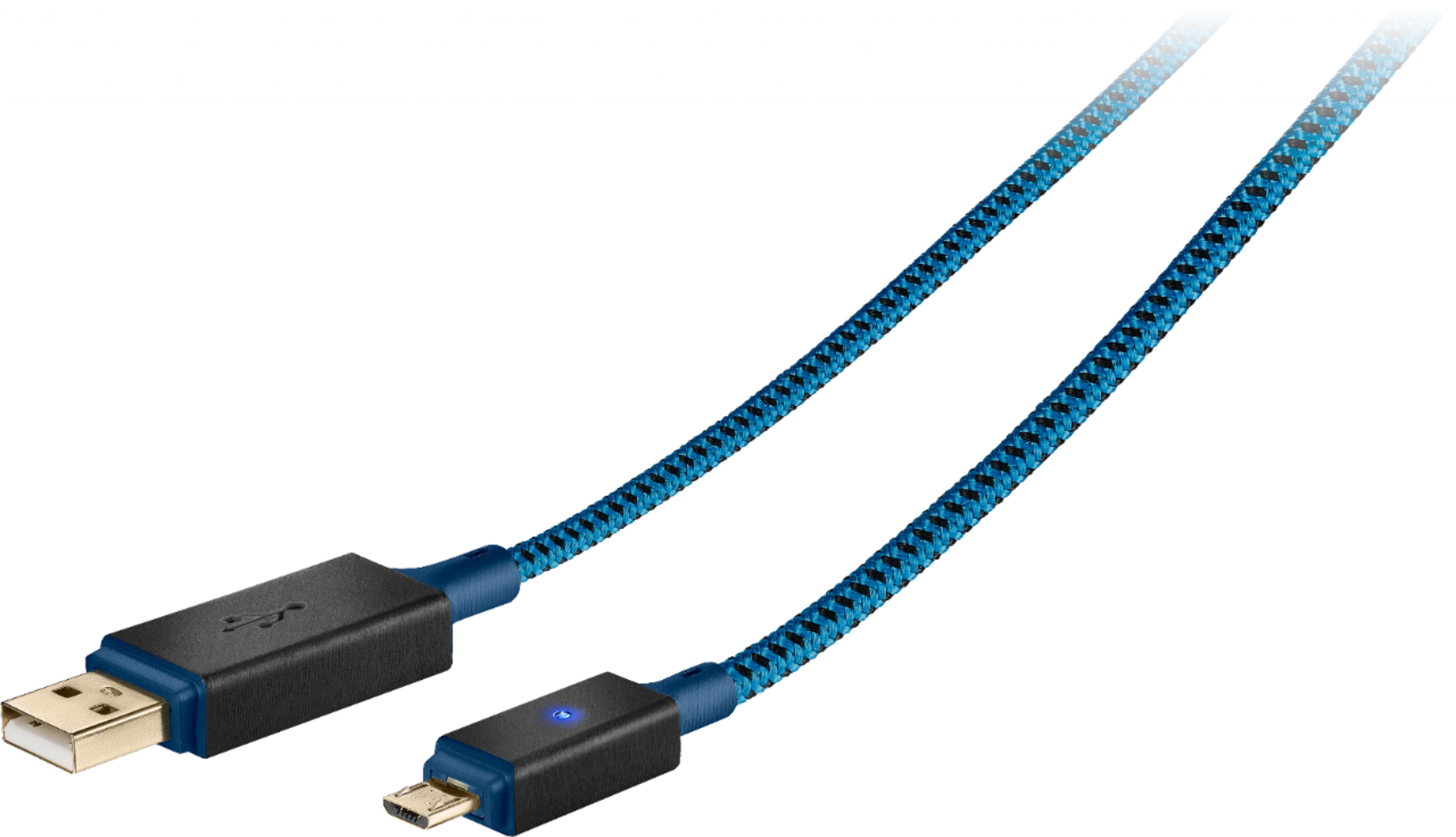 Insignia 9 Micro Usb To Usb Type A Cable Blue Ns Gpsmc9l Best Buy