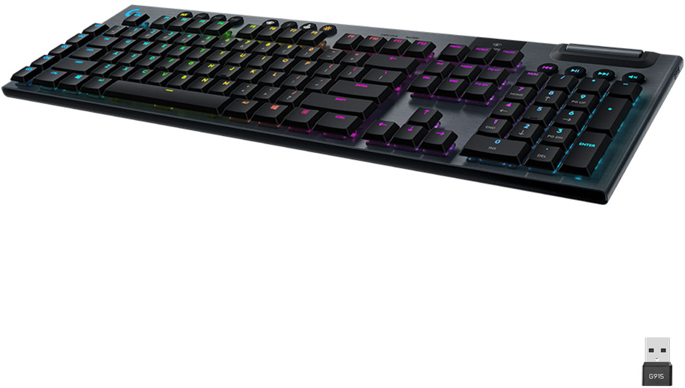 Logitech LIGHTSPEED Full-size Mechanical GL Linear Switch Gaming Keyboard RGB Backlighting Black 920-008954 Best Buy