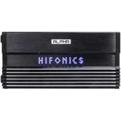 Hifonics - ALPHA 1500W Class D Digital Mono Amplifier with Variable Low-Pass Crossover - Silver/Black - Front_Zoom